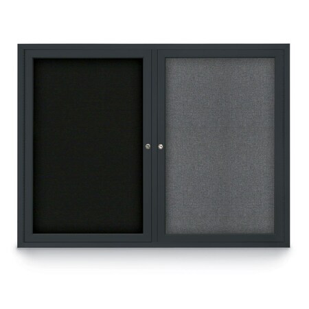 United Visual Products Corkboard, Dark Spruce/Gold, 72" X36" UV406-GOLD-DRKSPR